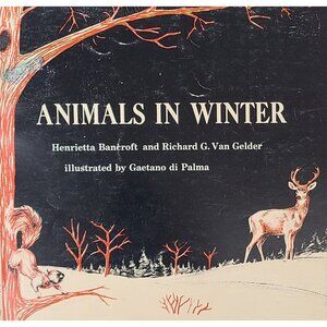Animals In Winter By Henrietta Bancroft & Richard G Van Gelder Scholastic 1963